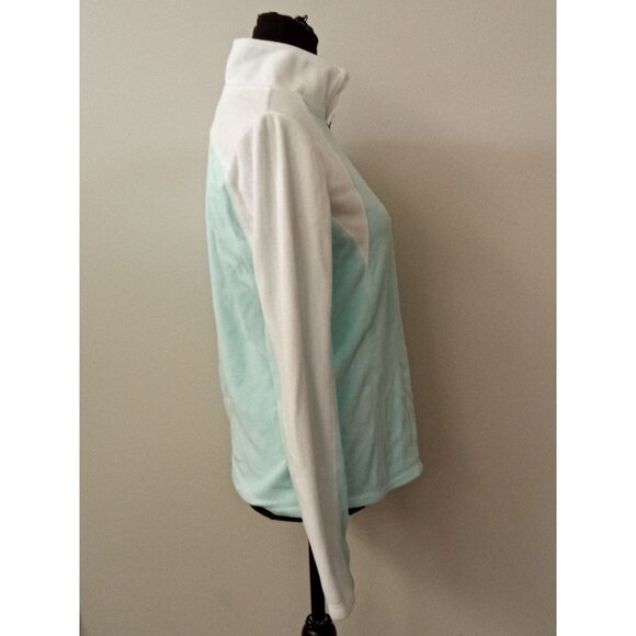 Tek Gear Kid's Blue White Long Sleeve Quarter Zip Top Size Medium - Picture 4 of 6